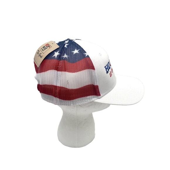Vintage Hoosier Air Transport Hat New w Tag The Game Brand Mesh Flag Strapback - Picture 2 of 6